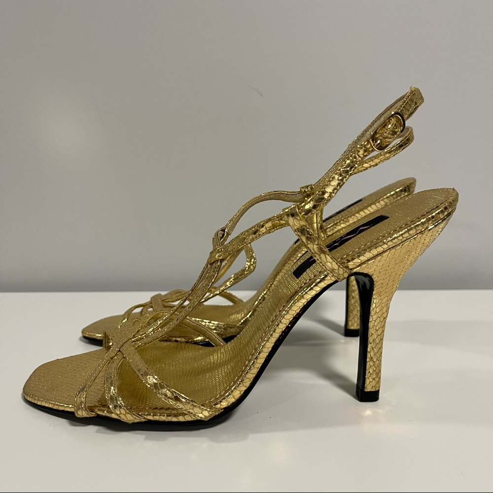 Nordstrom Nina New York sandals gold size 10